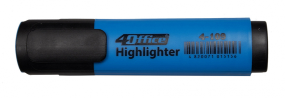 Фото - Текстмаркер, 1-5мм, блакитний, 4-109, 4Office (уп.10) 32933 Фото - Текстмаркер, 1-5мм, блакитний, 4-109, 4Office (уп.10) 32933