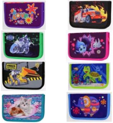 Пенал на 1 зам., 1 роз., з наповн. 22 предмети,8 диз Польща