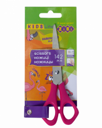 Фото - Ножиці дитячі для шульги, 142мм, рожевий  (уп.12/ящ.144) 22173