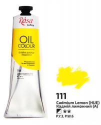 Фарба олійна, 100мл, Кадмій лимонний,ROSA Gallery