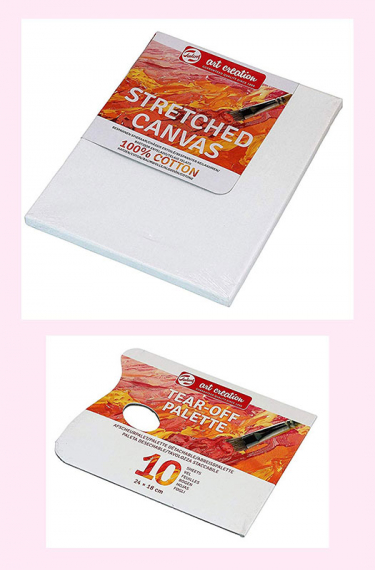 Фото - Набір акрилових фарб, ArtCreation, Combiset, 12*12мл, мольберт, полотно 24х30, пензлі 2шт, Royal Tal 47205 Фото - Набір акрилових фарб, ArtCreation, Combiset, 12*12мл, мольберт, полотно 24х30, пензлі 2шт, Royal Tal 47205