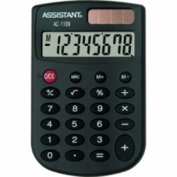Фото - Калькулятор ASSISTANT  AC-1109 Black 33516