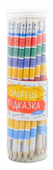 Фото - Карандаш ч/гр круглый с ласт. в пл. тубе 'Таблица умножения 11-20', 39шт/уп 40803 Фото - Карандаш ч/гр круглый с ласт. в пл. тубе 'Таблица умножения 11-20', 39шт/уп 40803