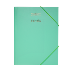 Папка пласт. А4 на гумках PASTEL, м&#039;ятний