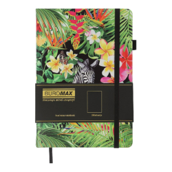 Фото - Скетчбук  EXOTIC А5, 96л, чистий (чорн. бум.), обкладинка штучна шкіра, чорний 62456