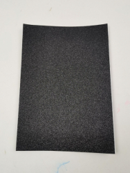 Кольорова ЕВА піна з гліттером С/КЛ.(Фоаміран)А4,GL-EVA-1-ADH-015,21х29,7см,1,6 мм 5аркуш.чорний