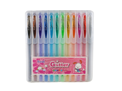Фото - Набір ручок гелевих з блиском 12 кольорів 20блiс/уп ціна за блістер 57033 Фото - Набір ручок гелевих з блиском 12 кольорів 20блiс/уп ціна за блістер 57033