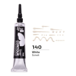 Контур універсальний, Білий, перламутровий, 20 мл, ROSA Talent