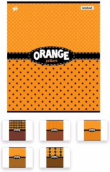 Блокнот А4/60 кл клей пантон + УФвыб &quot;ОРАНЖ&quot;  YES (уп.3)