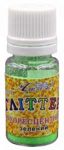 Фото - Блискітки (Гліттер) ФЛУОР. Зелений 5гр. А-931 1/18 36378 Фото - Блискітки (Гліттер) ФЛУОР. Зелений 5гр. А-931 1/18 36378