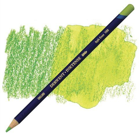 Фото - Олівець чорнильний Inktense (1400), Зелене яблуко, Derwent 57377 Фото - Олівець чорнильний Inktense (1400), Зелене яблуко, Derwent 57377