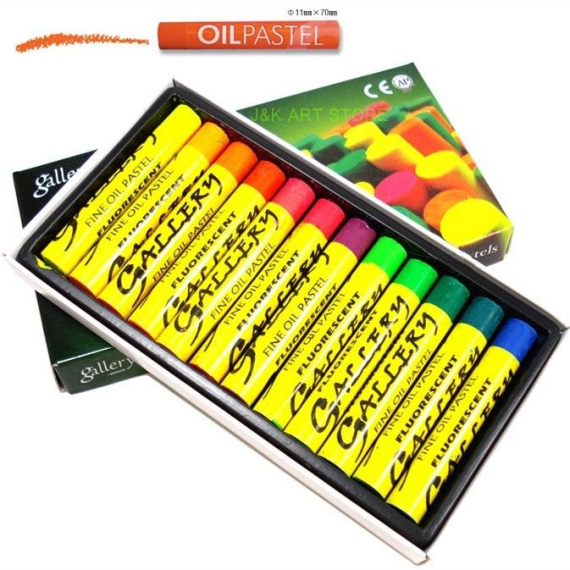 Фото - Пастель олійна 12кол fluo MOP-12F 'Мungyo' 15401 Фото - Пастель олійна 12кол fluo MOP-12F 'Мungyo' 15401