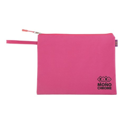 Фото - Папка А4 МОНОХРОМ, 33x25x1 см,, котон та поліестер, рожева 63261