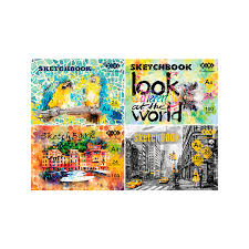 Фото - Скетчбук А4, 24 аркушів, клеєний, білий блок 100 г/м2, ART Line 62358