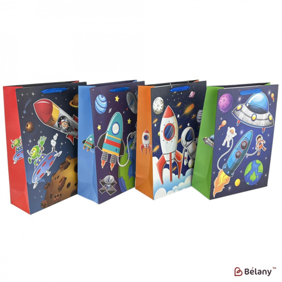 Фото - Пакет картонний Космос 210 гр, з глітером та аплікацією 18*23*10cм 12шт/уп 63196 Фото - Пакет картонний Космос 210 гр, з глітером та аплікацією 18*23*10cм 12шт/уп 63196