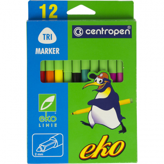 Фото - Фломастери 'Centropen' Еко 2560/12  (уп.170) 9567