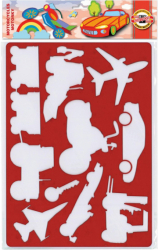 Фото - Трафарет пластиковий, 31х20, 'Транспорт' 32888