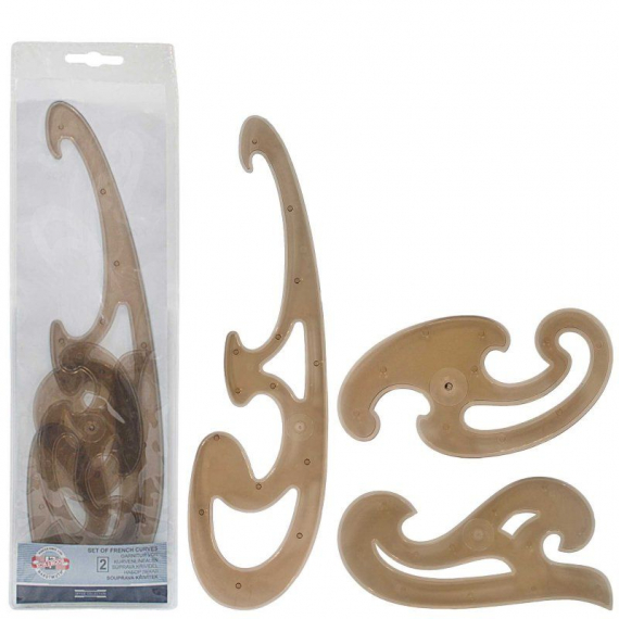 Фото - Лекала, N2, набір 3 шт., малий 10279 Фото - Лекала, N2, набір 3 шт., малий 10279