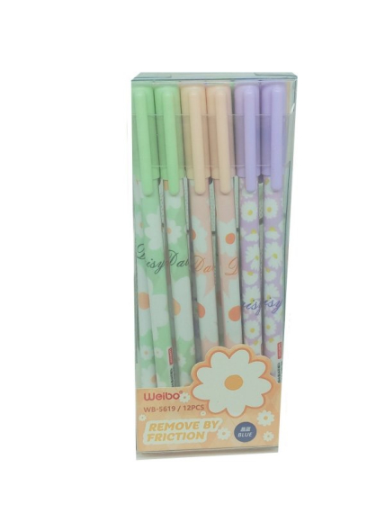 Фото - Ручка гелева пиши-стирай 0,5мм синя Квіти 12шт/уп. 63746 Фото - Ручка гелева пиши-стирай 0,5мм синя Квіти 12шт/уп. 63746