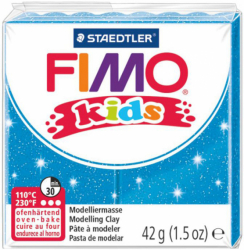 Пластика Fimo kids, Блакитна з блискітками, 42г, Fimo