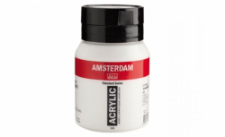 Фарба акрилова AMSTERDAM, (104) Білила цинкові, 500 мл, Royal Talens