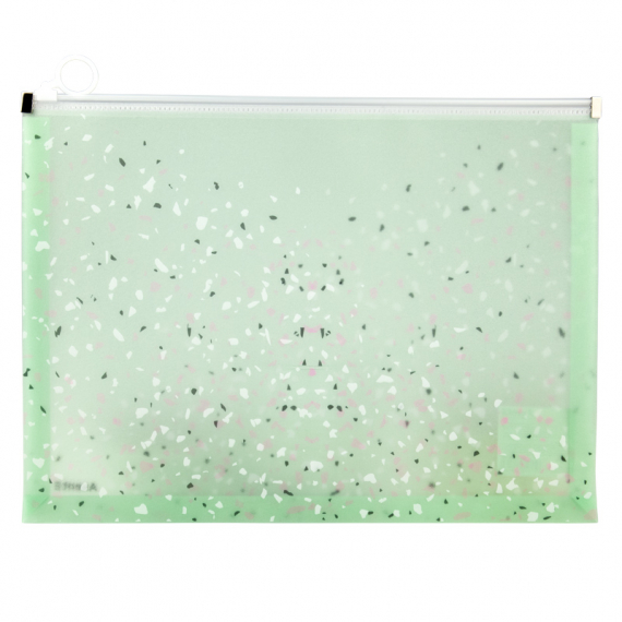 Фото - Папка на блискавці zip-lock, А4+, Shine, неом'ята 47123