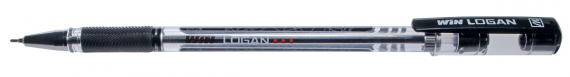 Фото - Ручка масляна WIN 0,7мм LOGAN чорна (уп.60) 24706
