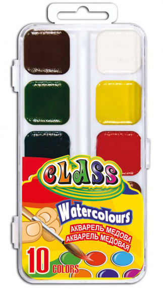 Фото - Фарби акв., медов., 10 кол., пласт. кор., 7615, CLASS 40184 Фото - Фарби акв., медов., 10 кол., пласт. кор., 7615, CLASS 40184