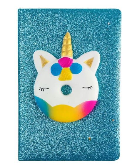 Фото - Блокнот А5 з сквішем 80арк, 80г/м2 Донат Одноріг 63717 Фото - Блокнот А5 з сквішем 80арк, 80г/м2 Донат Одноріг 63717