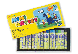 Фото - Пастель олійна  MINI 16кол., MOPS-16, MUNGYO 24379