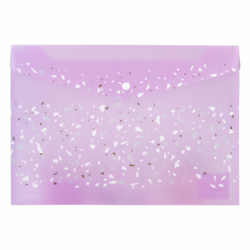 Фото - Папка на кнопці, А4+, Shine, бузкова 47146