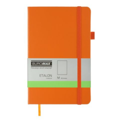 Фото - Скетчбук ETALON 125*195, 96 арк., чистий блок, обкл. штучна шкіра, помаранчевий 62610