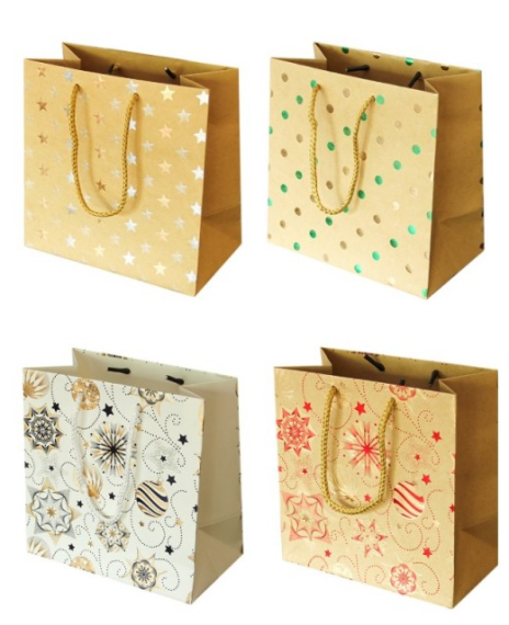 Фото - Пакет паперовий 18х18х10 см, диз. GB-2055,GB-2056,GB-2057,GB-2058 крафт,фольга НГ 59518 Фото - Пакет паперовий 18х18х10 см, диз. GB-2055,GB-2056,GB-2057,GB-2058 крафт,фольга НГ 59518