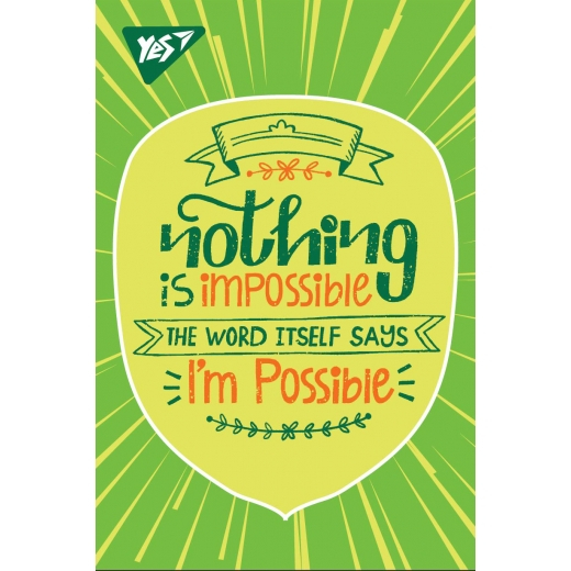 Фото - Блокнот А7/48 кл клей YES 'Motivation' 61692 Фото - Блокнот А7/48 кл клей YES 'Motivation' 61692