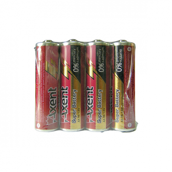 Фото - Елемент живлення AXENT АА LR6 1.5V, 4 шт.(сольовий) ціна за 4 шт 37270 Фото - Елемент живлення AXENT АА LR6 1.5V, 4 шт.(сольовий) ціна за 4 шт 37270