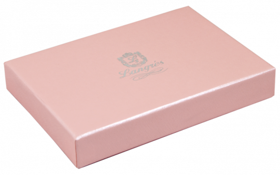 Фото - Ручка кулькова 'Secret', с кристалами, розовий, в подарунковому футлярі LANGRES 30302