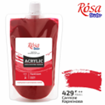 Фото - Фарба акрилова,200 мл, Кармінова, ROSA Studio 54798