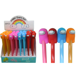 Фото - Ручка гелева синя 0,38мм, Among us 12шт./уп. 63728