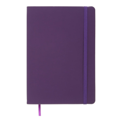 Фото - Блокнот діловий TOUCH ME А5, 96 арк, Лінія, обкладинка штучна шкіра, фіолетовий 62447