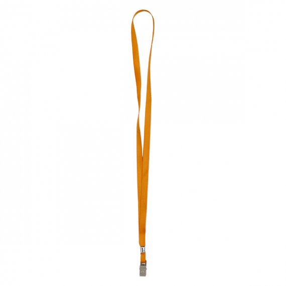 Фото - Шнурок для бейджа з металивим кліпом, помаранчевий, 4532 (уп.20) 35531