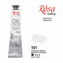 Фото - Фарба олійна, Білила титанові, 45мл, ROSA Gallery 27643