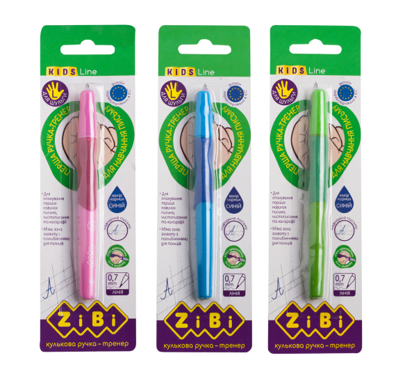 Фото - Ручка кулькова для Шульги з гумовим грипом, синій, блістер (1шт.) 62067 Фото - Ручка кулькова для Шульги з гумовим грипом, синій, блістер (1шт.) 62067