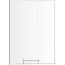 Фото - Папір для креслення А3 РАМКА №5_10 аркушів (170г/м2) студ. верт. ПК3410ВЕ 26034