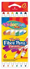Фото - Фломастери 2-сторонні 6 кол.COLORINO 25147