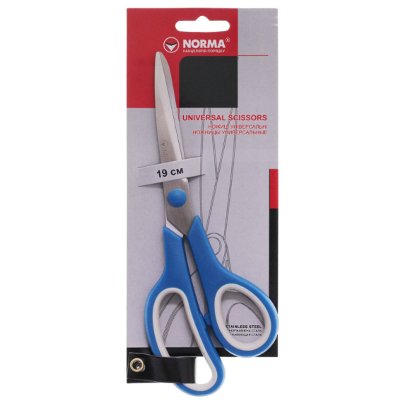 Фото - Ножиці, 19см, прогумов. ручки, 4220, NORMA 41006 Фото - Ножиці, 19см, прогумов. ручки, 4220, NORMA 41006