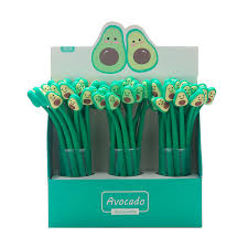 Фото - Ручка гелева, силіконовий корпус, Авокадо, 48 шт/упак 57155 Фото - Ручка гелева, силіконовий корпус, Авокадо, 48 шт/упак 57155