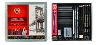 Фото - Набір художній Gioconda 8898, 23 предмети, мет.уп. 57686