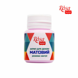 Фото - Акрил для декору  52,Рожева кантрі, матовий, 20 мл, ROSA TALENT 39015