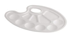 Палітра для малювання, білий