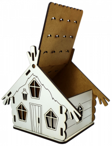 Фото - МДФ Будиночок № 6 скринька 15*10*13см солома М-2079 49848 Фото - МДФ Будиночок № 6 скринька 15*10*13см солома М-2079 49848